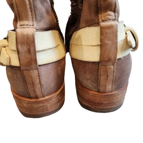 A.S. 98 Womens Leather Ankle Boot Booties  EU 40 / 9-9.5 Low Ankle Boots - Picture 4 of 9